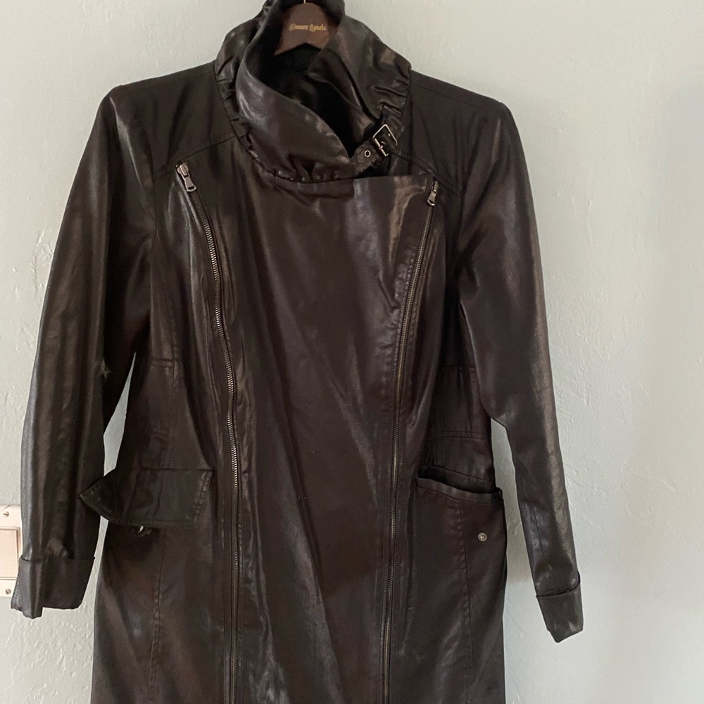 Coated Moto Jacket